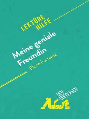 cover image of Meine geniale Freundin von Elena Ferrante (Lektürehilfe)